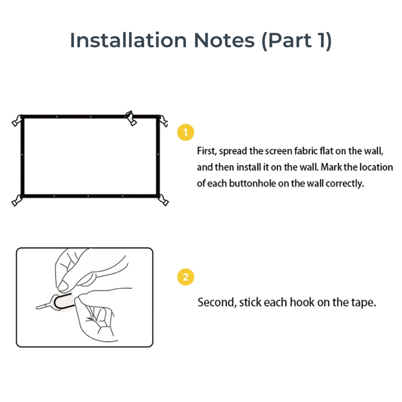 VisionBeam™ Portable Projection Screen