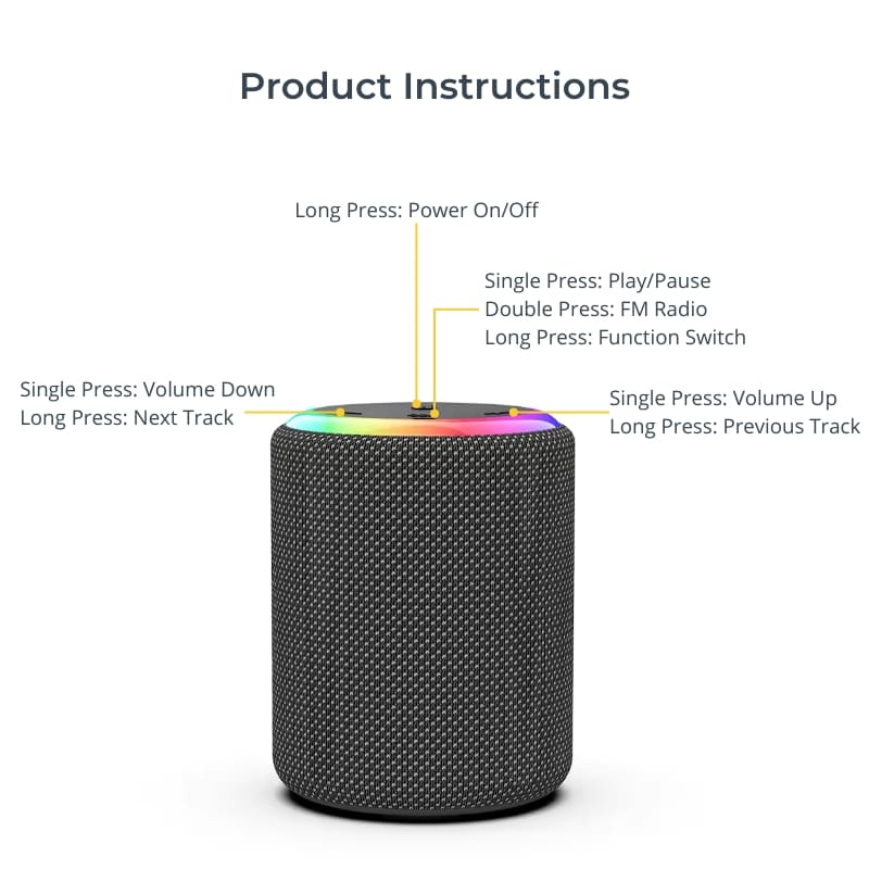 VisionBeam™ Bluetooth Speaker Max